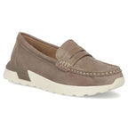 Women's beige leather platform loafers Filippo DP7528 Filippo