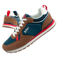 Lee Cooper men's sneakers, fashionable, comfortable, durable, navy blue, brown Lee Cooper