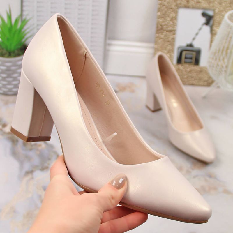 Sergio Leone W SK403C Beige Pearl Pumps