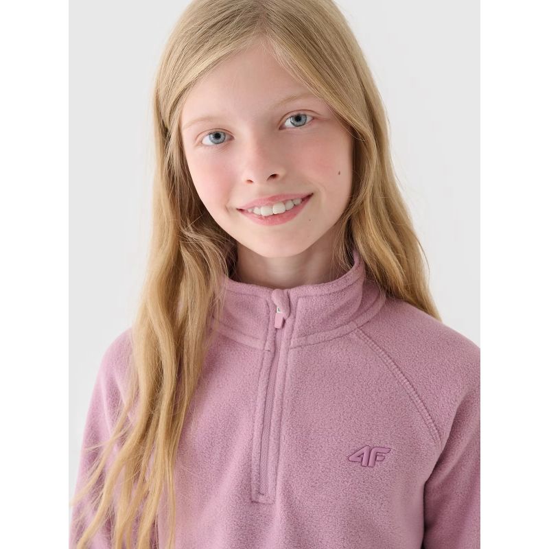 Girls' fleece thermal underwear (top) 4F Junior 4FJWAW24UFLEF052-56S *Kategoria tymczasowa Your Sports Performance