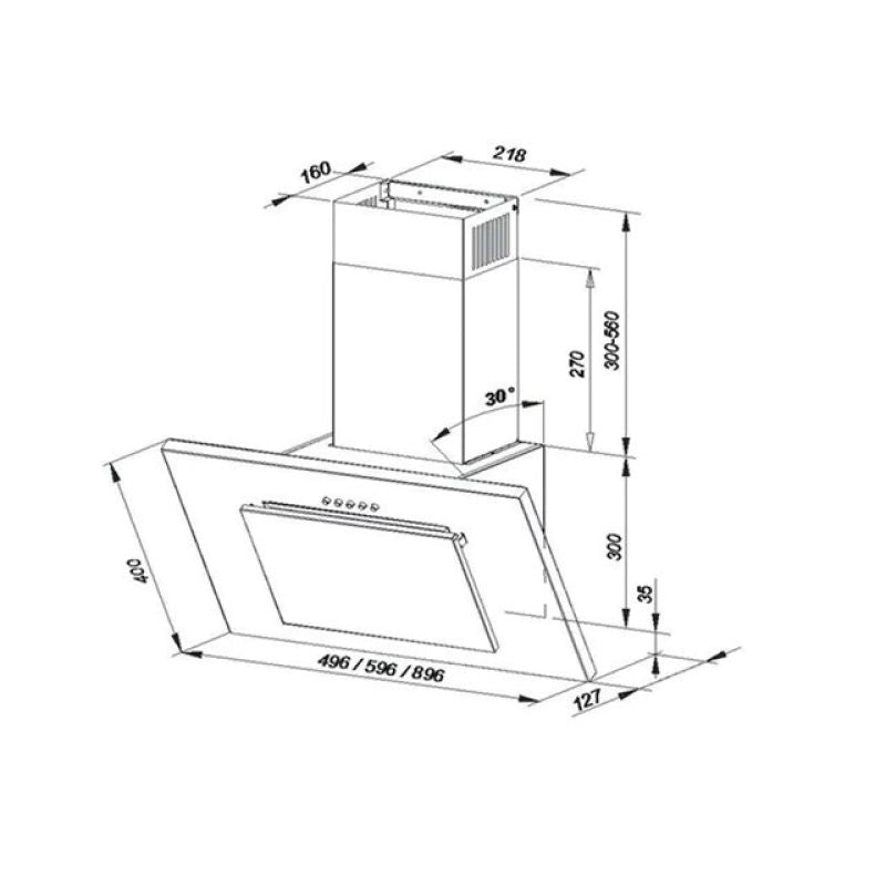 MAAN Vertical PG 60 white hood AGD - Produkty/Okapy kuchenne Your Sports Performance