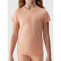 100% cotton plain girls' T-shirt 4F Junior *Kategoria tymczasowa Your Sports Performance