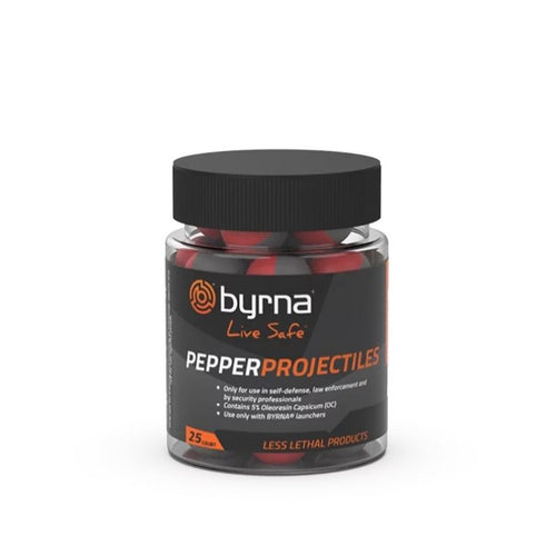 BYRNA PEPPER pepper balls k.68 25 pcs for BYRNA (JB68305-1) Import z Action/Samoobrona/Amunicja do broni na kule gumowe Your Sports Performance