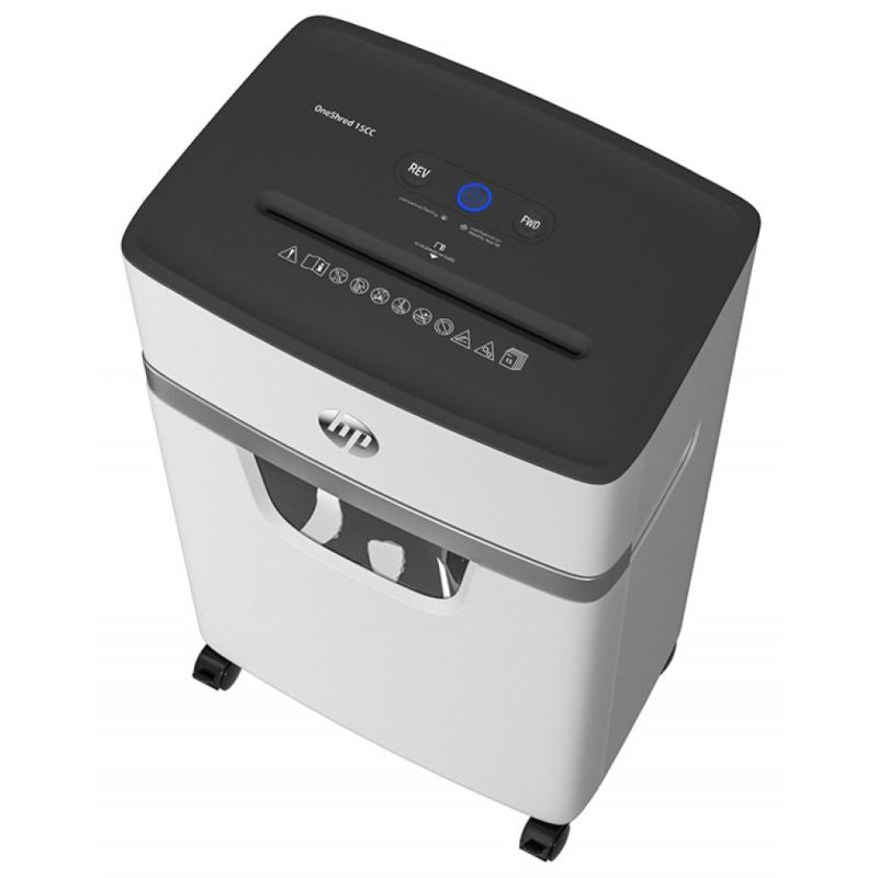 HP ONESHRED 15CC, 20L Light Gray Shredder Urządzenia biurowe/Niszczarki Your Sports Performance