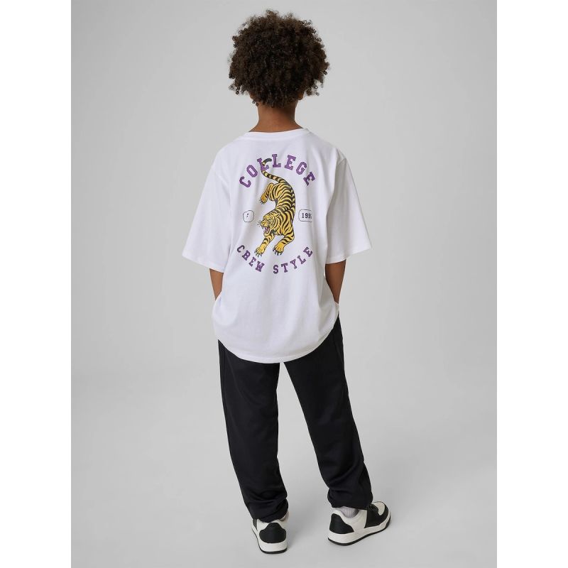 Quick-Drying Boys' Jogger Trousers 4F 4FJRAW26TTROM2109-20S