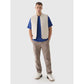 Men's down vest with stand-up collar 4F 4FRAW24TVESM171-12S 4f