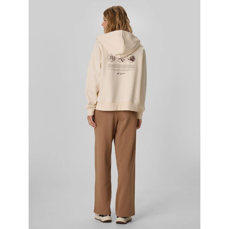 Women's wide-leg sweatpants 4F 4FRAW26TTROF2105-82S
