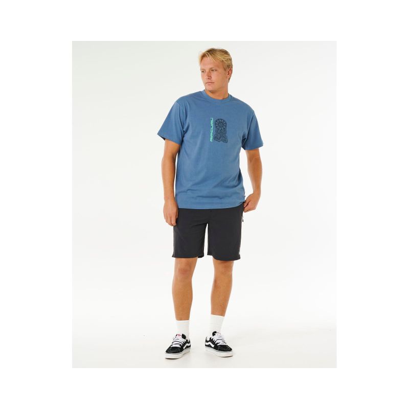 Men's RIP CURL Search Sundial Tee Blue