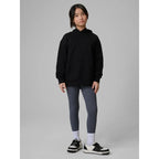 Girls' loose sweatshirt with hood 4F 4FJRMM00TSWSF2714-20S