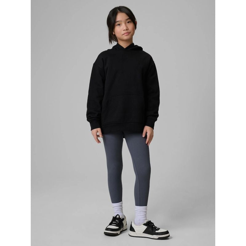 Girls' loose sweatshirt with hood 4F 4FJRMM00TSWSF2714-20S