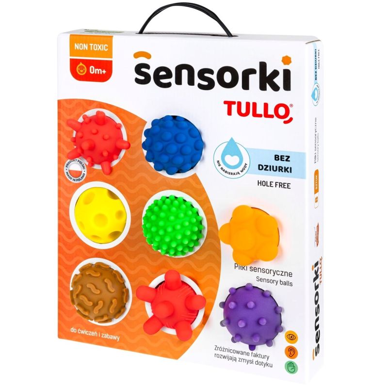 TULLO Sensory Balls Sensory Balls without holes, 8 pcs. (Gry i zabawki) Edukacja i rozwój/Medyczne Your Sports Performance