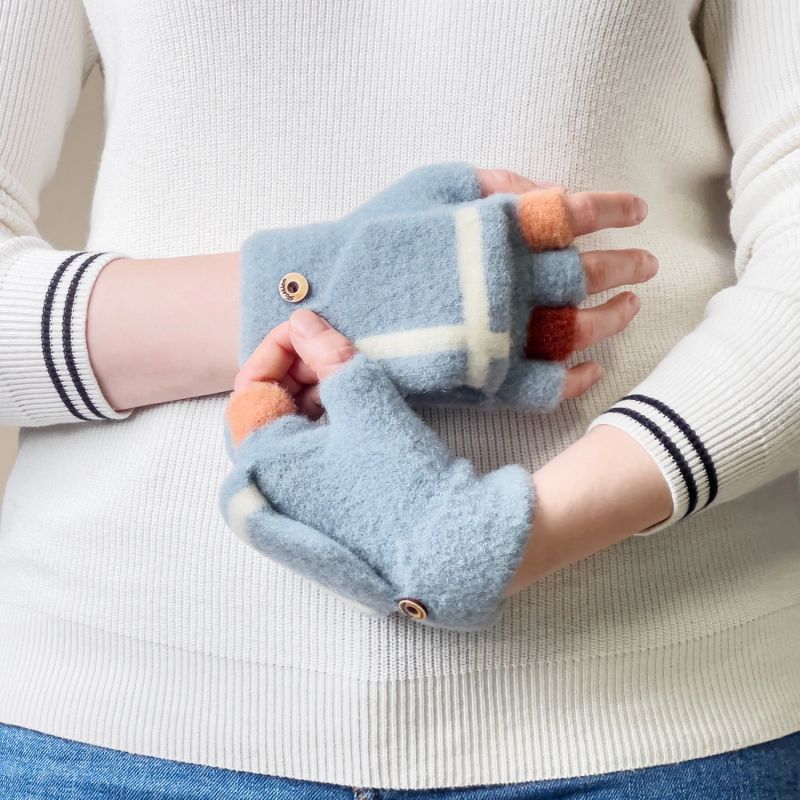 Women's/children's winter telephone gloves - blue Hurtel