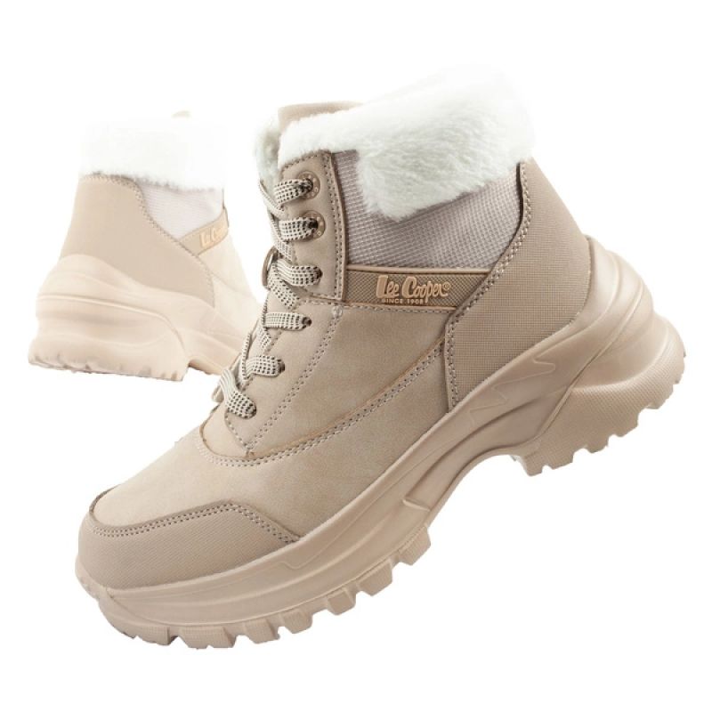 Lee Cooper women's winter trekking sports shoes Lee Cooper insulated beige Lee Cooper
