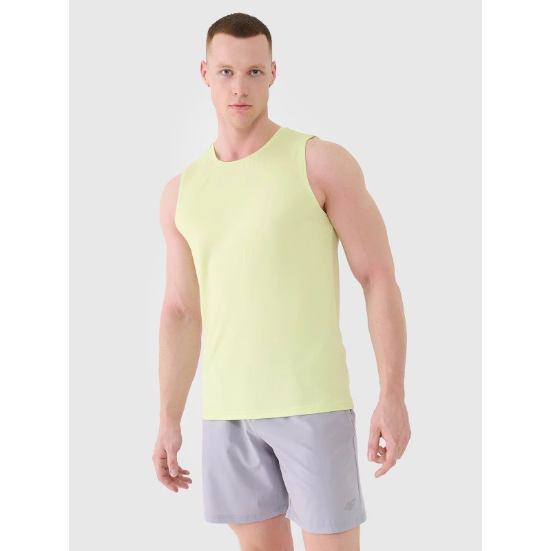 Men's quick-drying training tank top 4F 4FWSS25TFSLM460-45S *Kategoria tymczasowa Your Sports Performance
