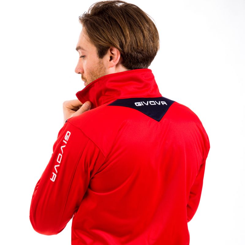 Tracksuit Givova Tuta Visa TR018 1210 red/black Clothing/Football/Mężczyźni/Joma Givova