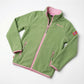 Trollkids Girls Oppdal Jacket XT sporty fleece jacket with zip, green (415-353) Trollkids