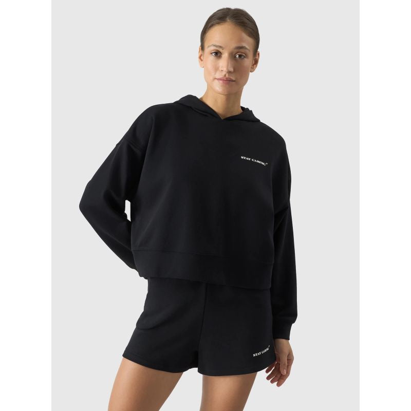Women's sweatshirt with hood, open, 4F 4FWSS24TSWSF1003-20S *Kategoria tymczasowa Your Sports Performance