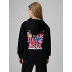 Girls' loose sweatshirt with hood 4F 4FJRSS26TSWSF2902-20S 4f