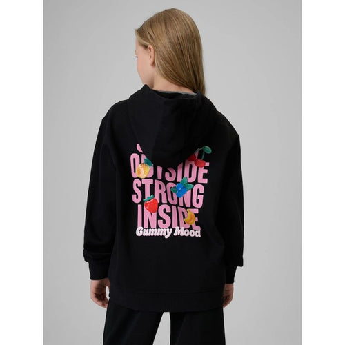 Girls' loose sweatshirt with hood 4F 4FJRSS26TSWSF2902-20S 4f