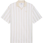 Men's Puma Class Relaxed Pinnacle Polo T-shirt white and beige 692069 02