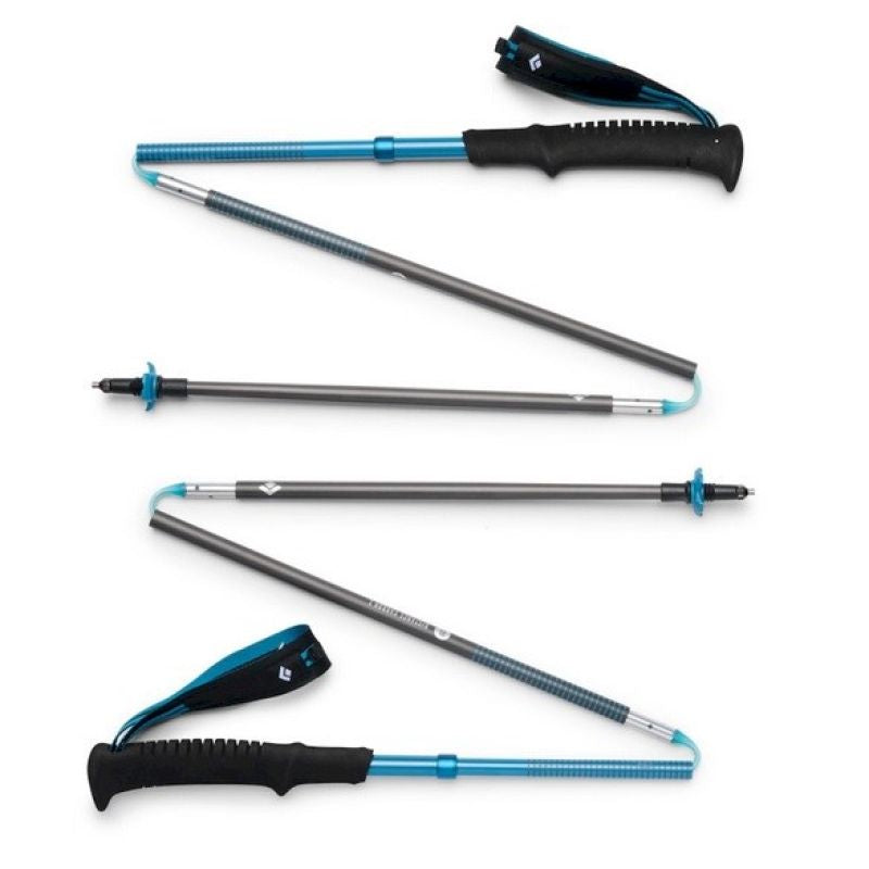 Diamond Black Distance Carbon Z Trekking Poles 115cm - Desert Sky Akcesoria sportowe i turystyczne/Kije do Nordic Walking i trekkingu Your Sports Performance