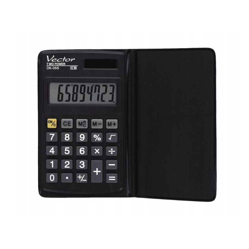 Vector Pocket Calculator DK-055, Black In preparation Your Sports Performance