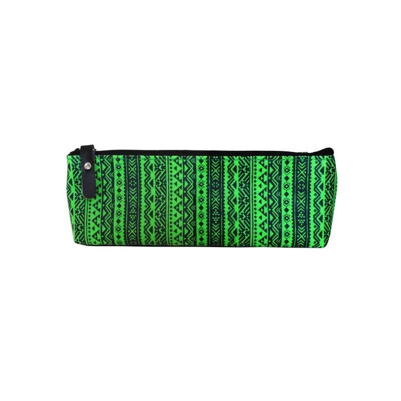 Incood School Pencil Case. Tube, School Pouch, Neon Green - 0031-0060 Akcesoria i sprzęt koszykarski/Saszetki, nerki Your Sports Performance