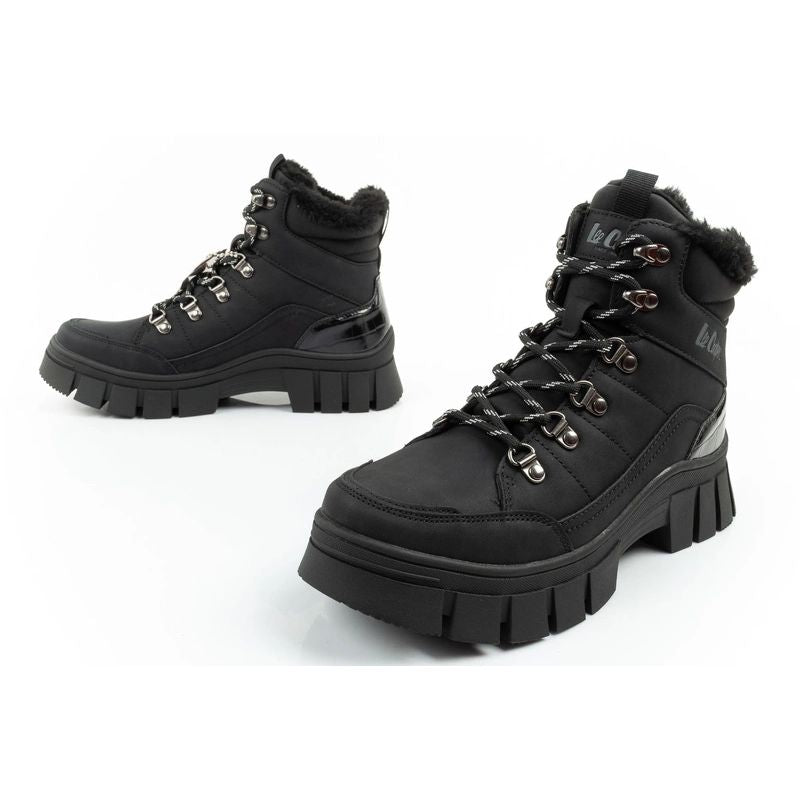 Lee Cooper women's winter hiking sports shoes, insulated, black, high In preparation Your Sports Performance