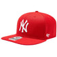 47 Brand MLB New York Yankees No Shot Cap B-NSHOT17WBP-RD Clothing/Lifestyle/47 Brand Your Sports Performance