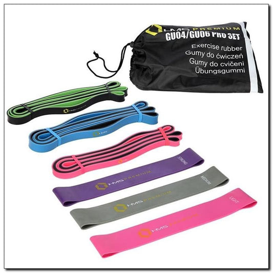 Exercise bands - HMS GU04GU06Pro set 17-33-121 Accessories/Training equipment Your Sports Performance