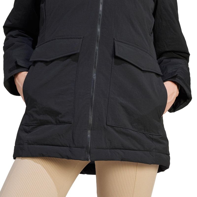 Adidas Parka Hooded Fur W IJ8260 Clothing/Lifestyle Adidas