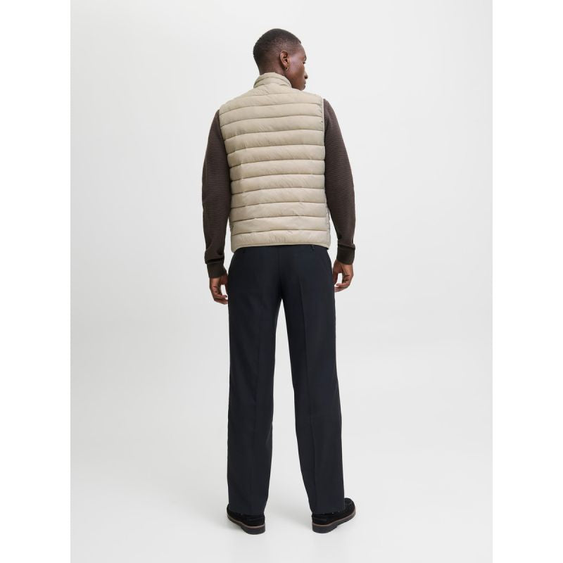Jack&Jones men's vest JJEBRADLEY LIGHT BODYWARMER COLLAR NOO 12280973 CROCKERY In preparation Your Sports Performance