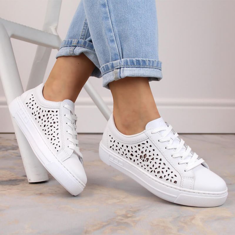 Rieker W RKR641 leather comfort shoes white Footwear/Lifestyle/Rieker Your Sports Performance