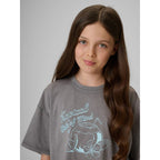 Girls' cotton T-shirt 4F 4FJRSS26TTSHF3983-25S