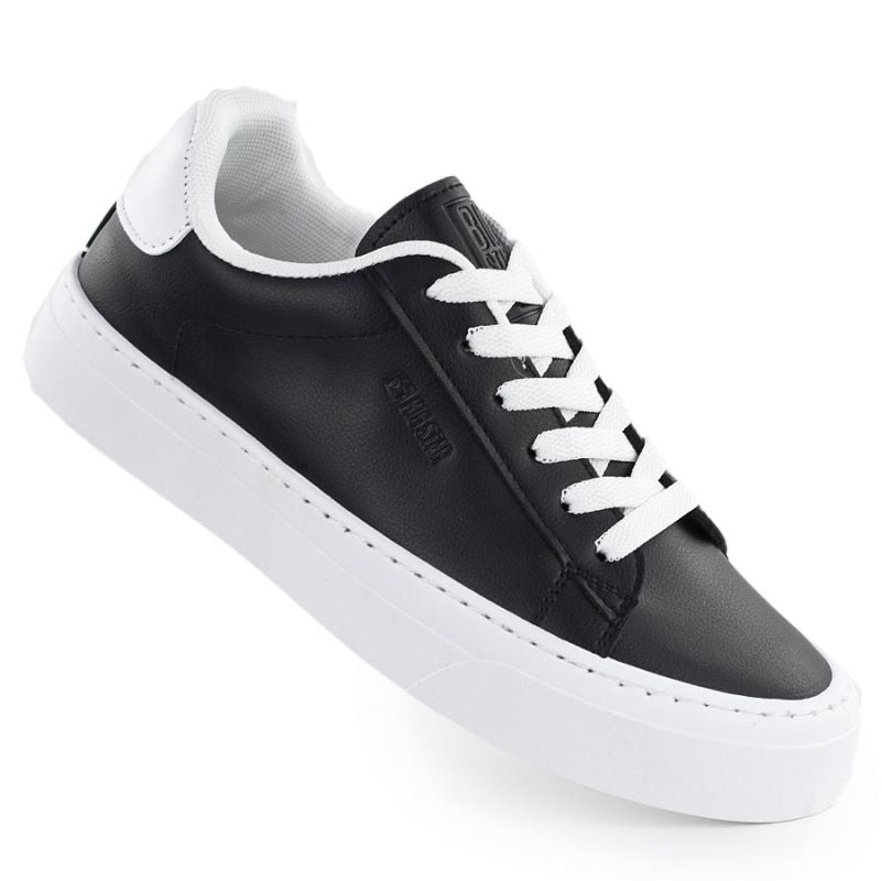 Black eco-leather low-top sneakers on the platform Big Star TT274927 To be categorized Your Sports Performance