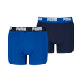 Puma Everyday Basic Kids Boxer Shorts 2 Pack Blue, Navy Blue 938971 06