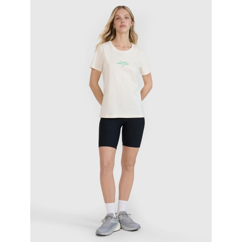 Women's regular printed T-shirt 4F 4FRSS25TTSHF2786-11S *Kategoria tymczasowa Your Sports Performance