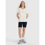 Women's regular printed T-shirt 4F 4FRSS25TTSHF2786-11S *Kategoria tymczasowa Your Sports Performance