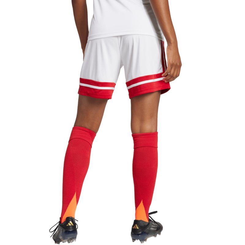 adidas Squadra 25 women's shorts white and red JJ0020