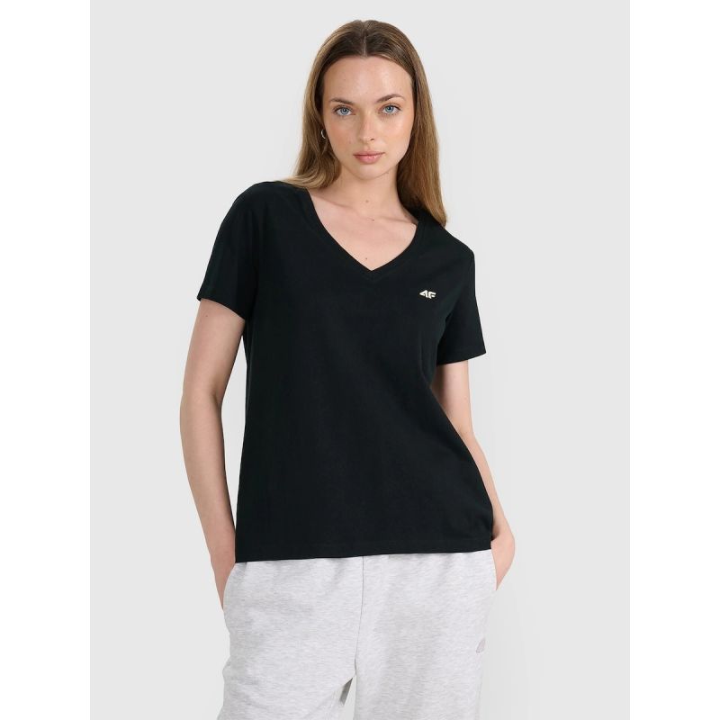 Women's oversize plain T-shirt 4F 4FRSS25TTSHF2778-20S