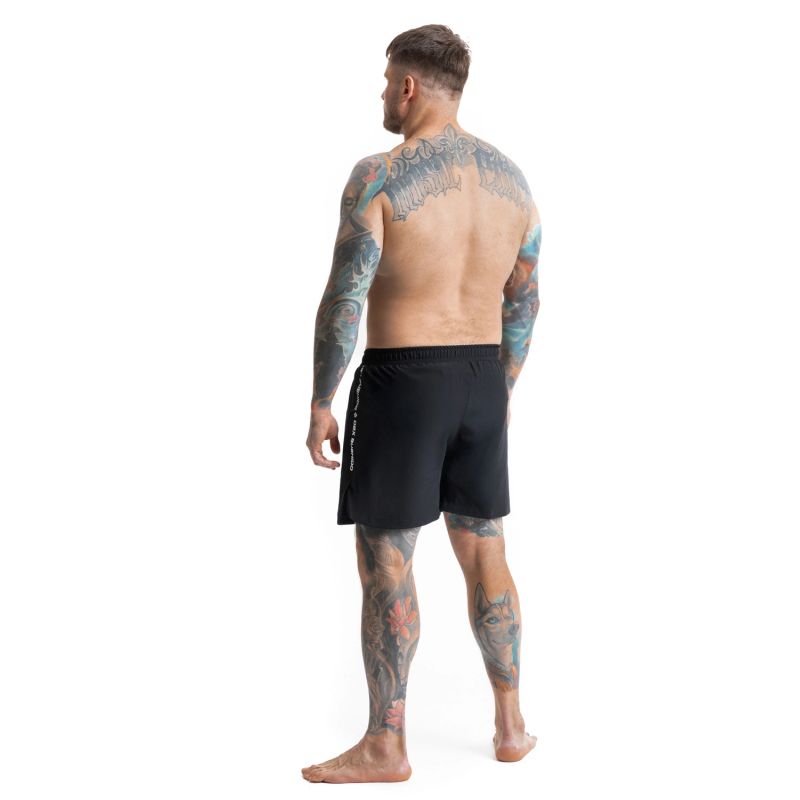 Black DBX Bushido MMA Shorts ODZIEŻ - Szorty treningowe Your Sports Performance