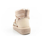 D.Franklin women's winter snow boots, fashionable insulated gold ankle boots D.Franklin
