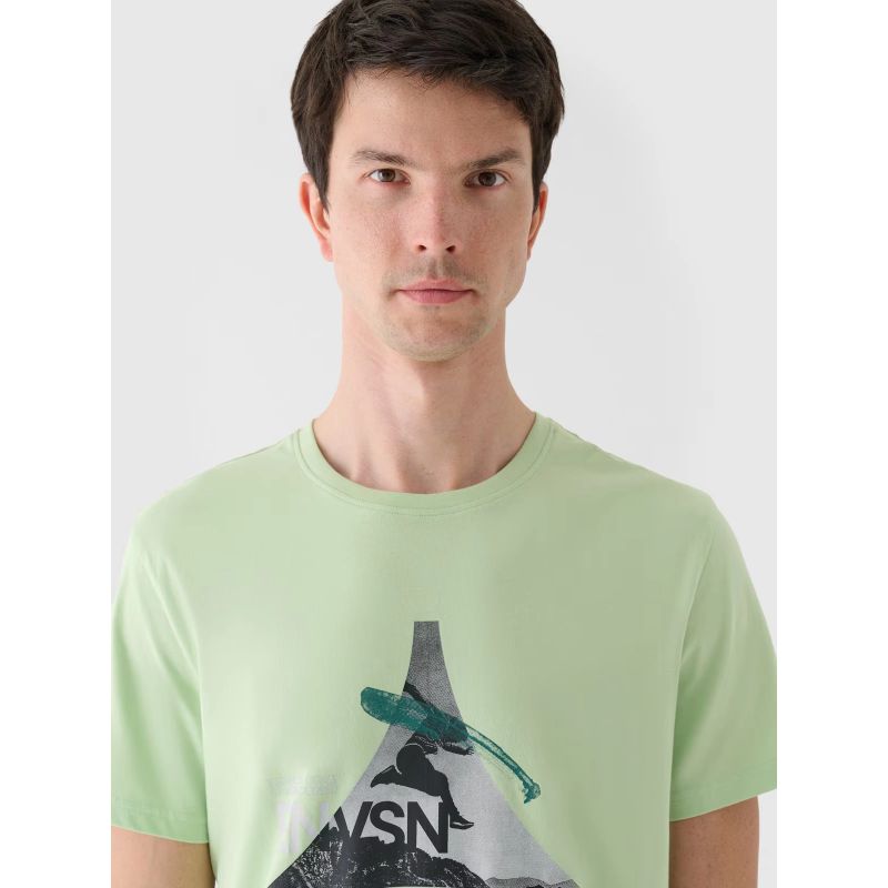 Men's regular printed T-shirt 4F 4FRAW24TTSHM2301-41S *Kategoria tymczasowa Your Sports Performance