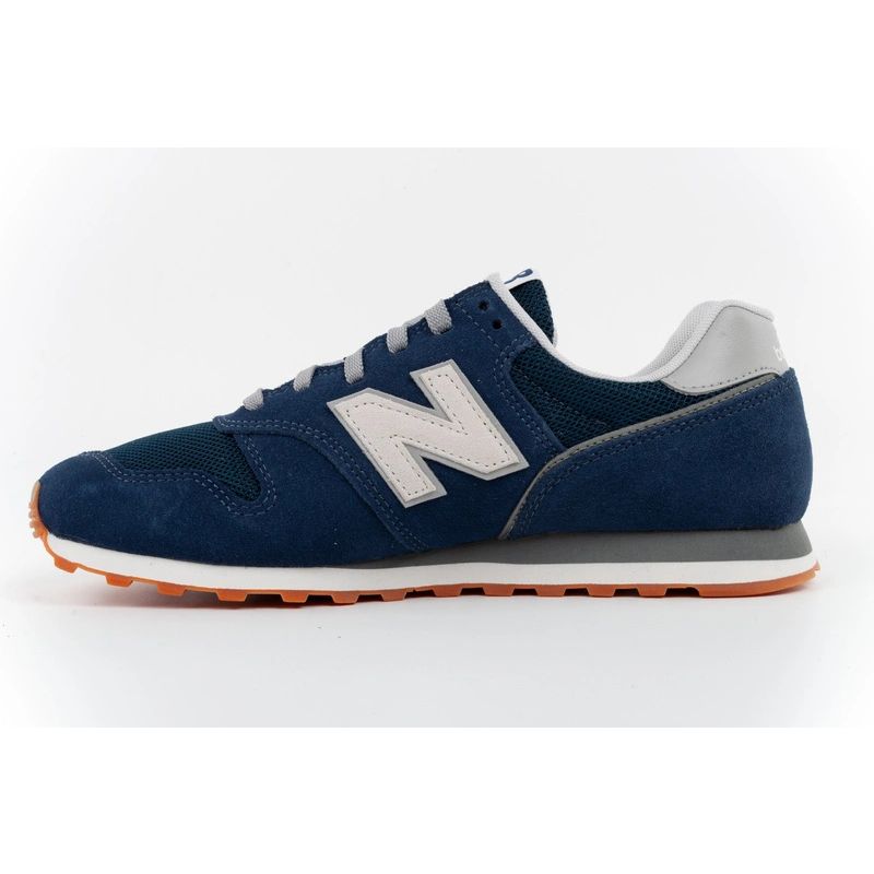 New Balance 373 men’s sports shoes, navy leather sneakers