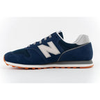 New Balance 373 men’s sports shoes, navy leather sneakers