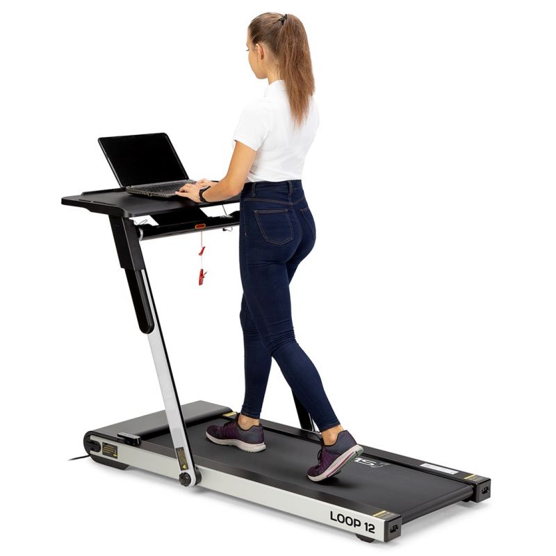 HMS LOOP12 MULTI Electric Treadmill with Desk 1-12 km/h, Gray In preparation Your Sports Performance