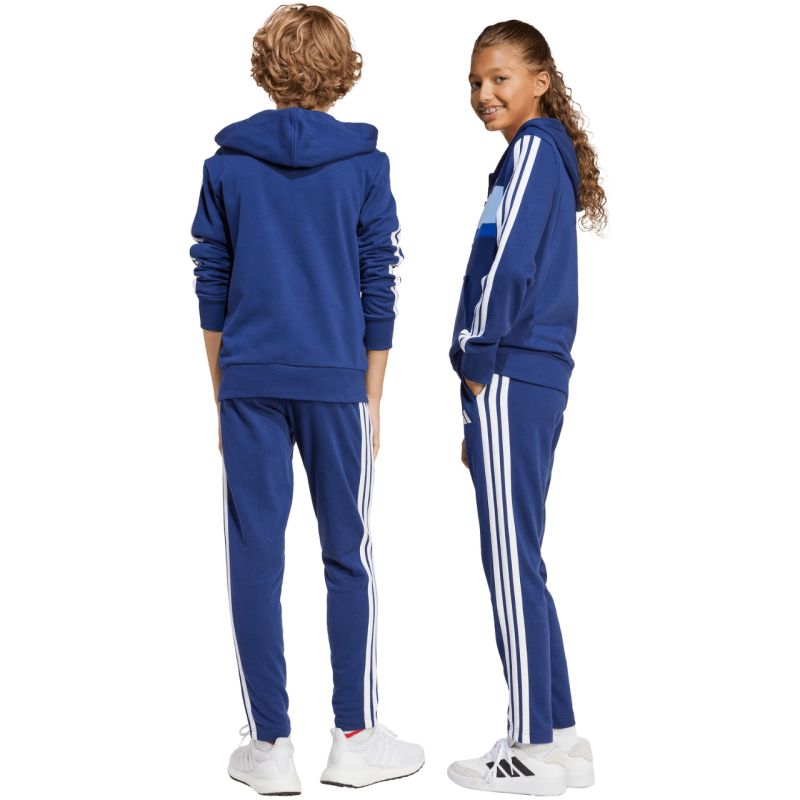 adidas Seasonal Essentials Tiberio 3-Stripes French Terry Tracksuit for Kids Navy Blue JI6035 In preparation Adidas