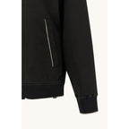 Paul&Shark men's cotton and lyocell zip-up sweatshirt, black (26411809-11)