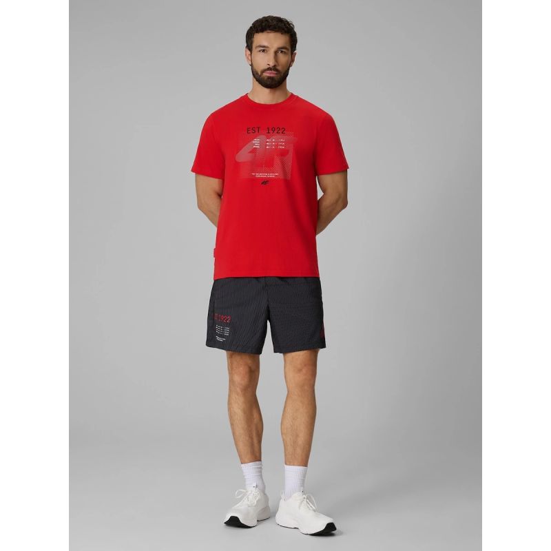 Men's regular printed T-shirt 4F 4FRSS26TTSHM4039-62S