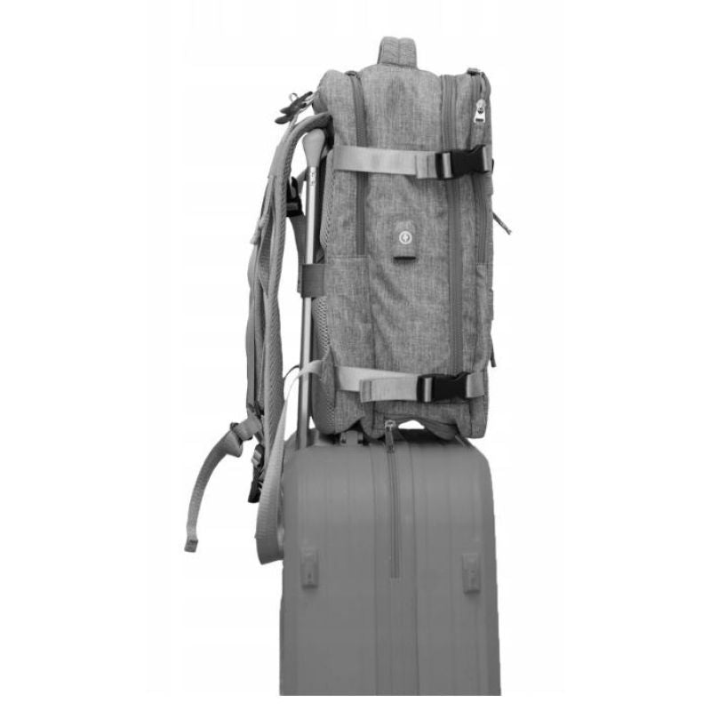 NOVEEN CTB410 Gray Cabin Travel Backpack 40x20x25 Bagaż/Plecaki Your Sports Performance